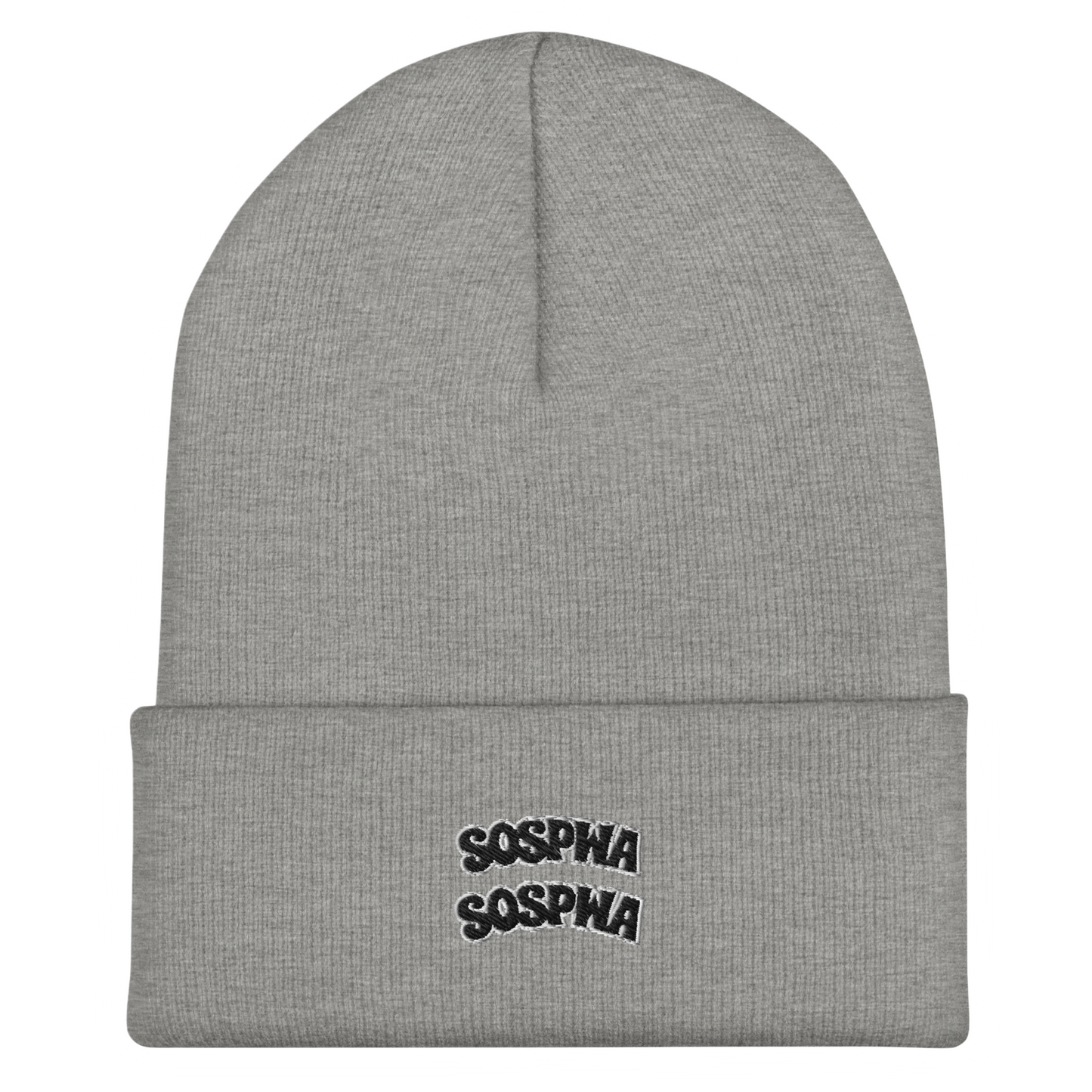 “Sospwa” Cuffed Beanie