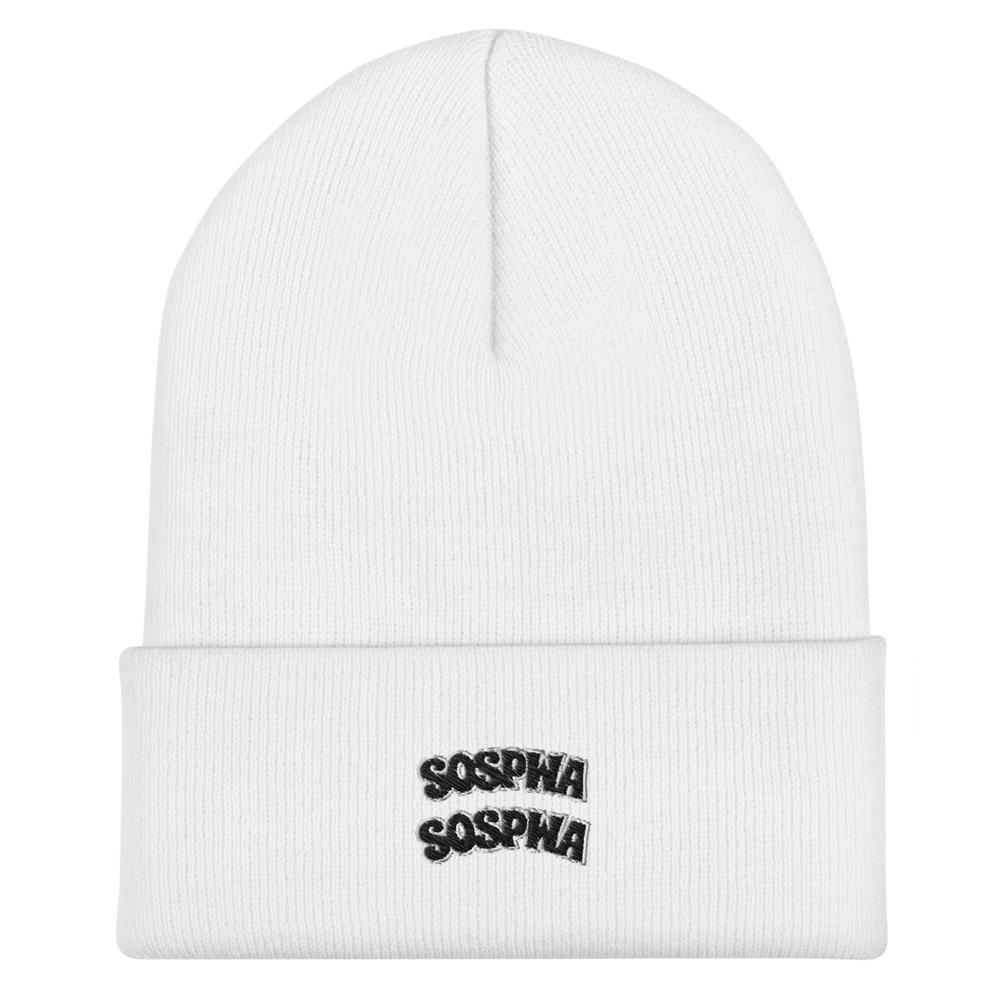 “Sospwa” Cuffed Beanie