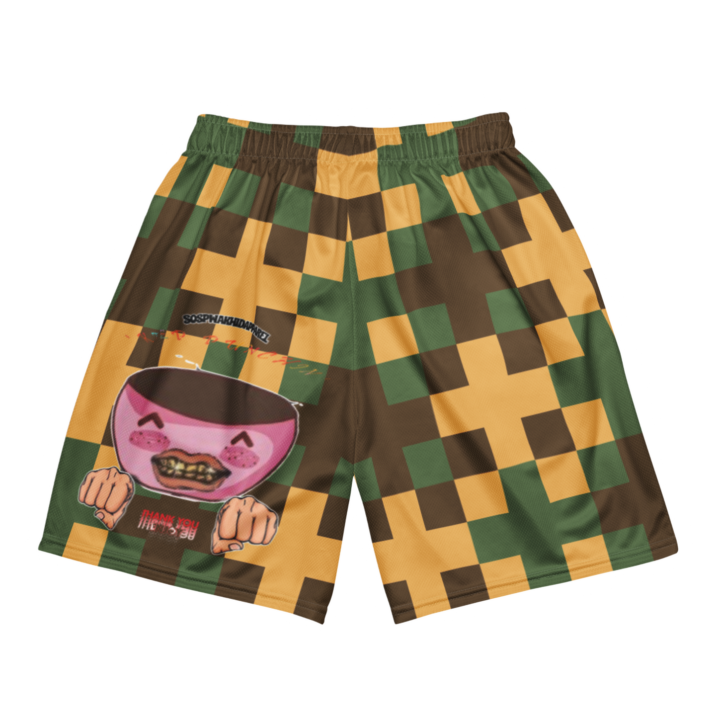“Sospwa” Mesh Shorts (Patterned)