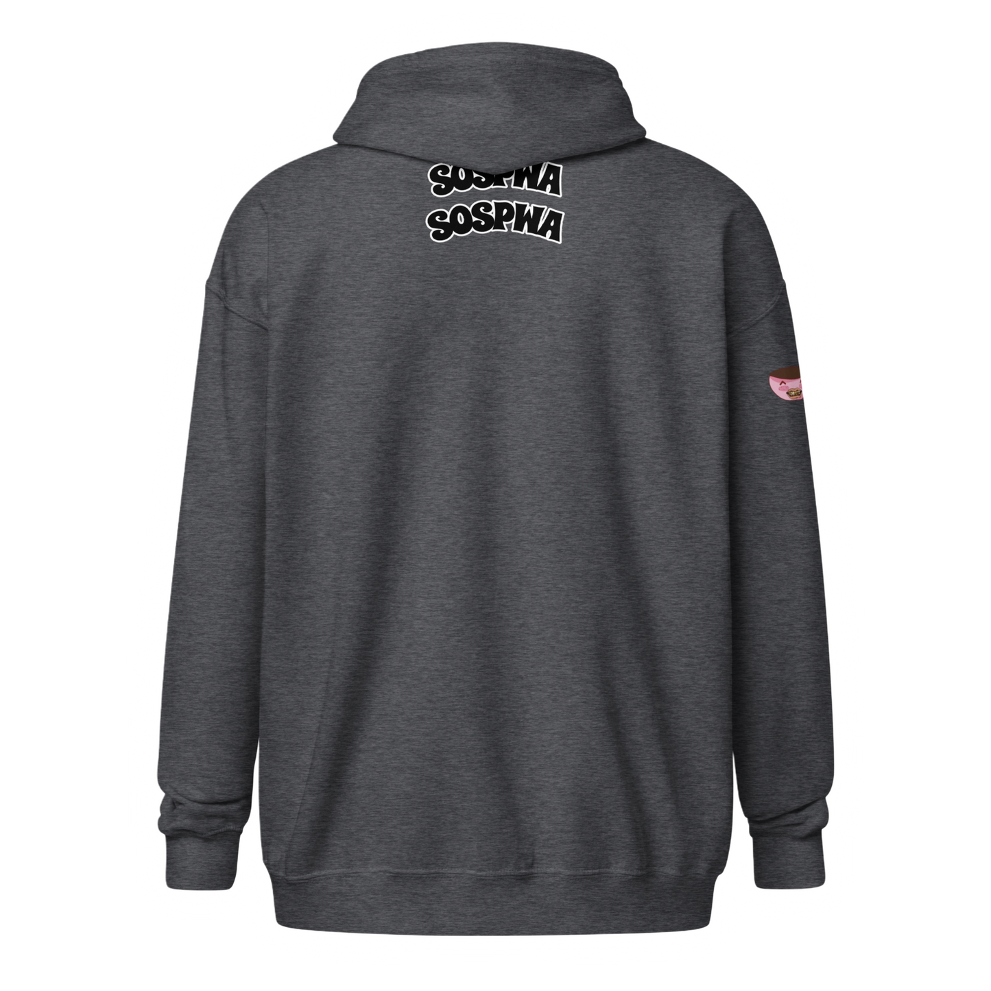 "Keep Punchin'! Sospwa" Zip-Up Jacket