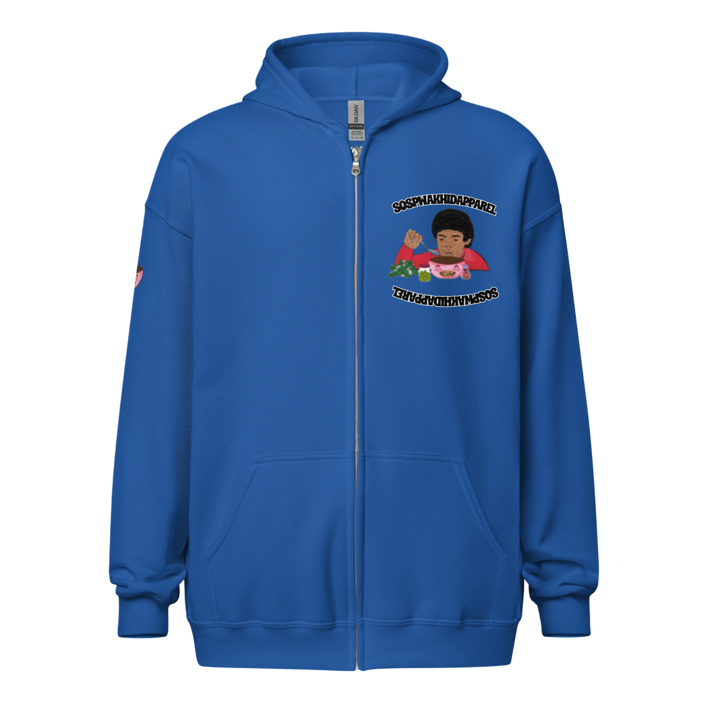 "Sospwa" Zip-Up Jacket