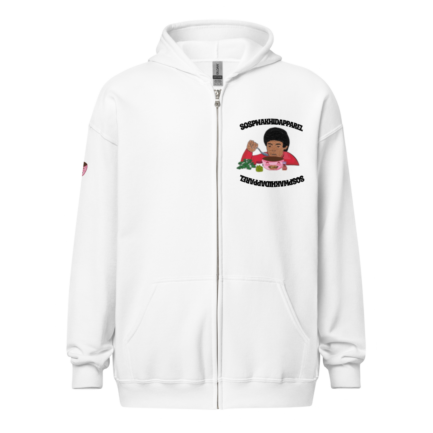 "Sospwa" Zip-Up Jacket