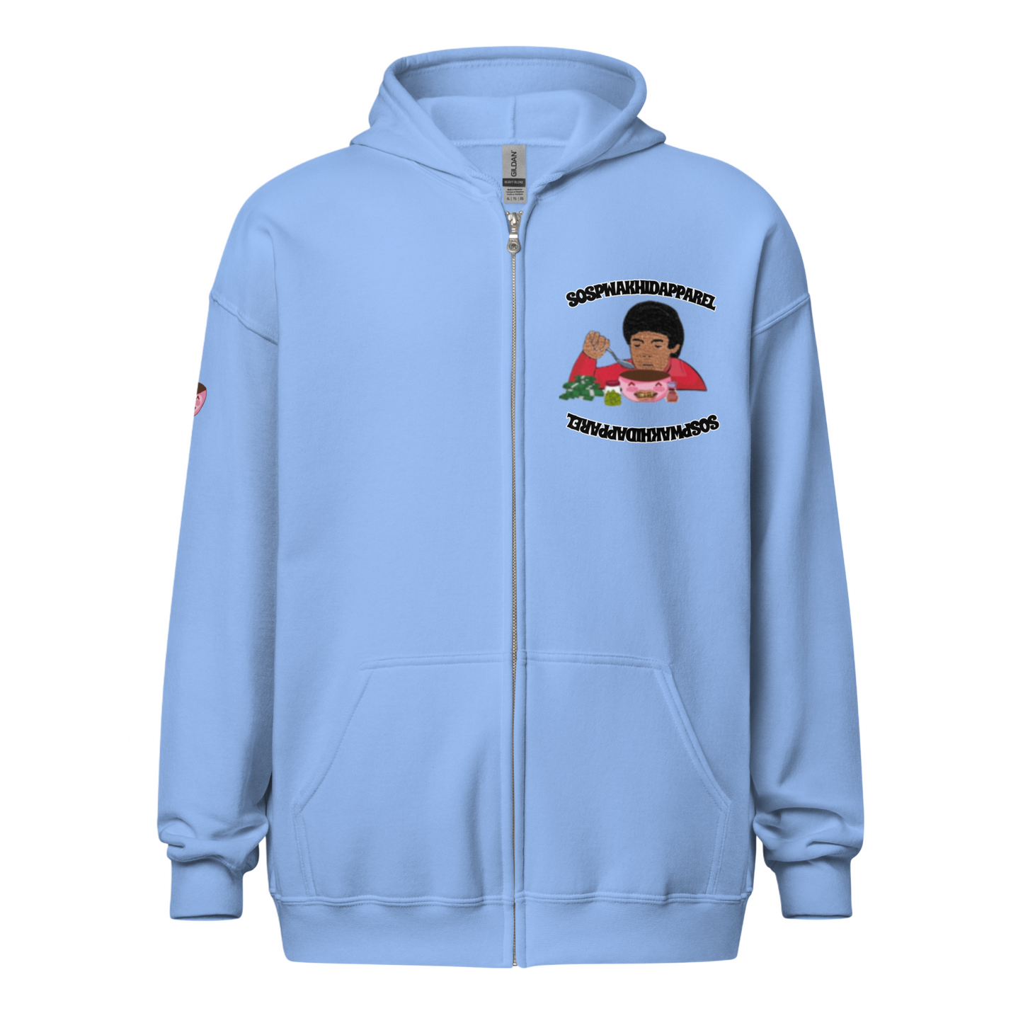"Sospwa" Zip-Up Jacket