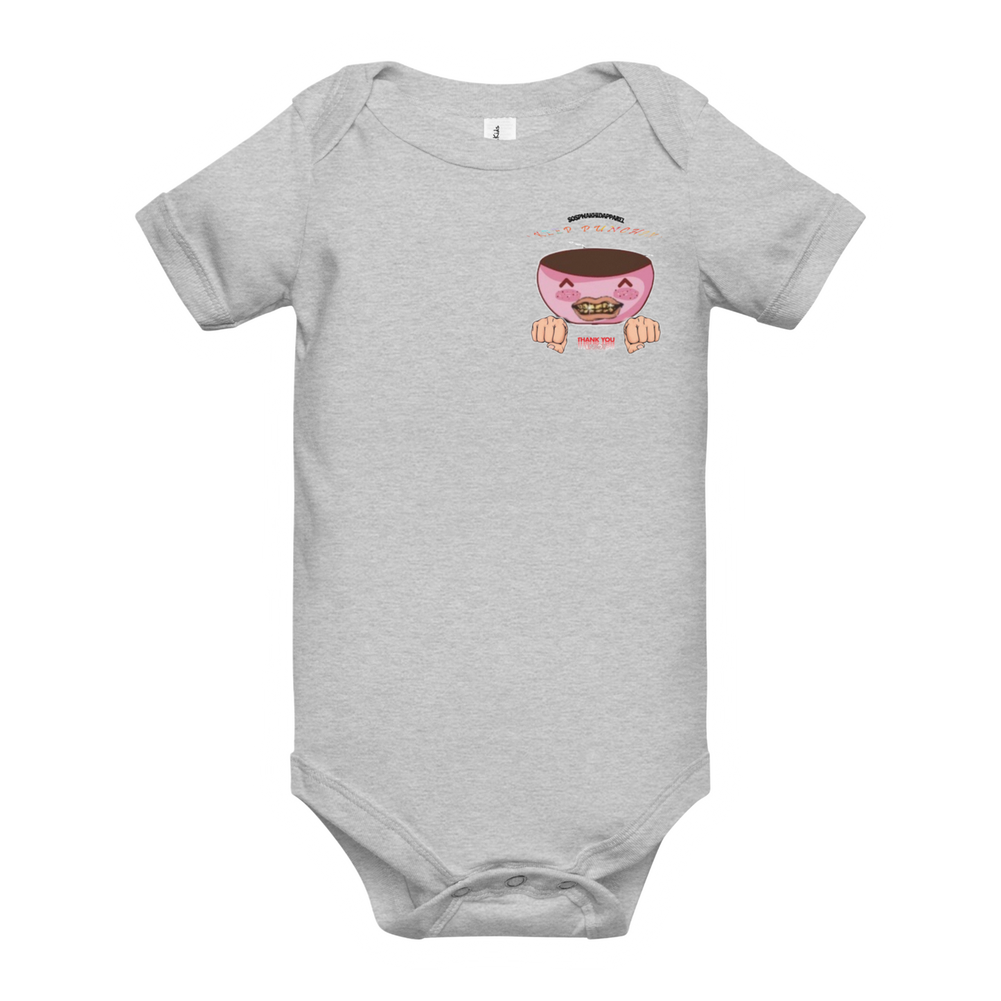 "Keep Punchin'! Sospwa" One-Piece Short Sleeve