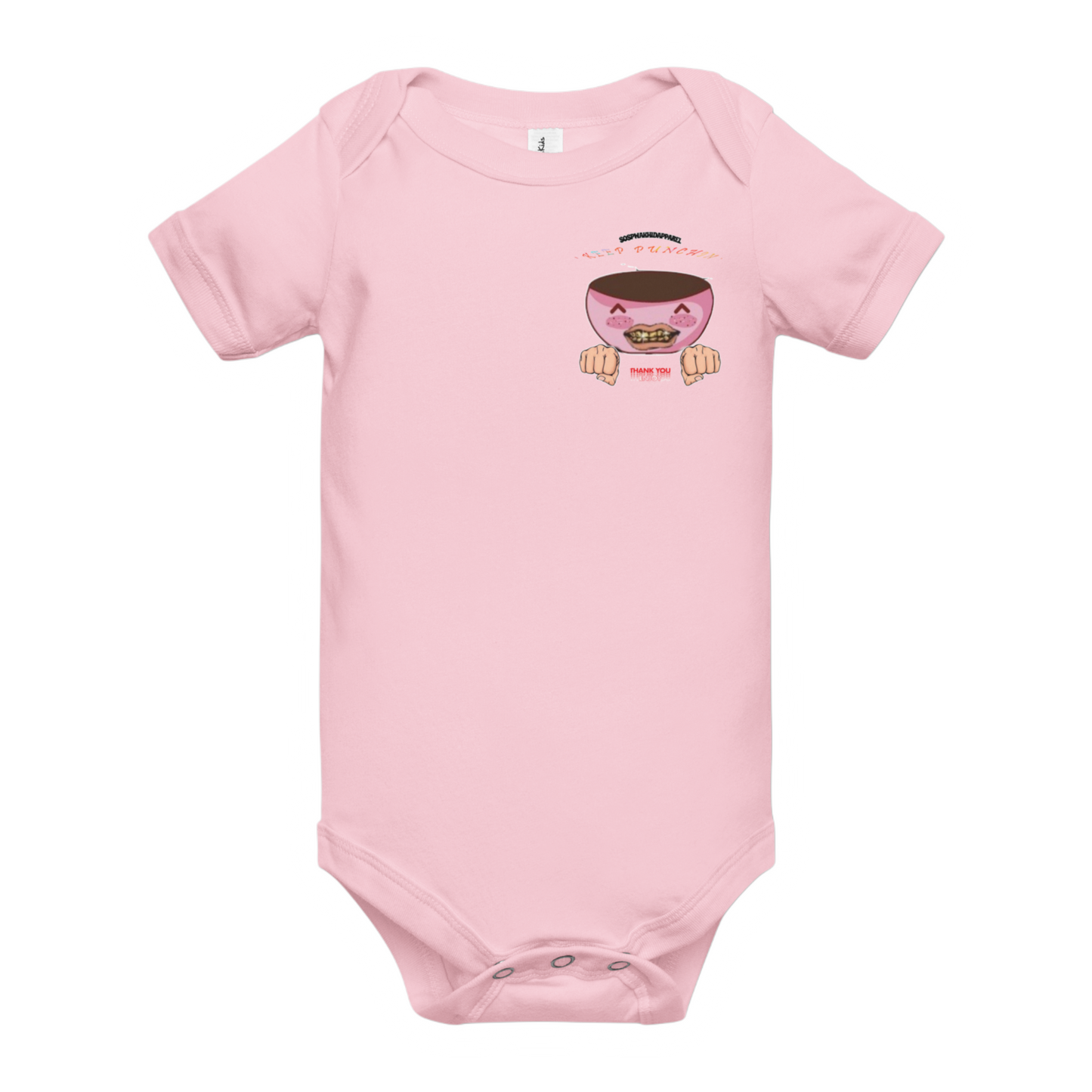 "Keep Punchin'! Sospwa" One-Piece Short Sleeve