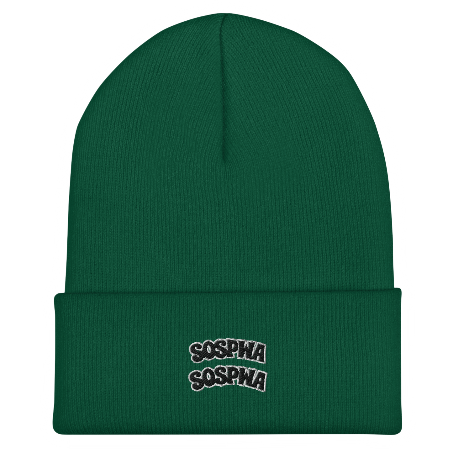 “Sospwa” Cuffed Beanie