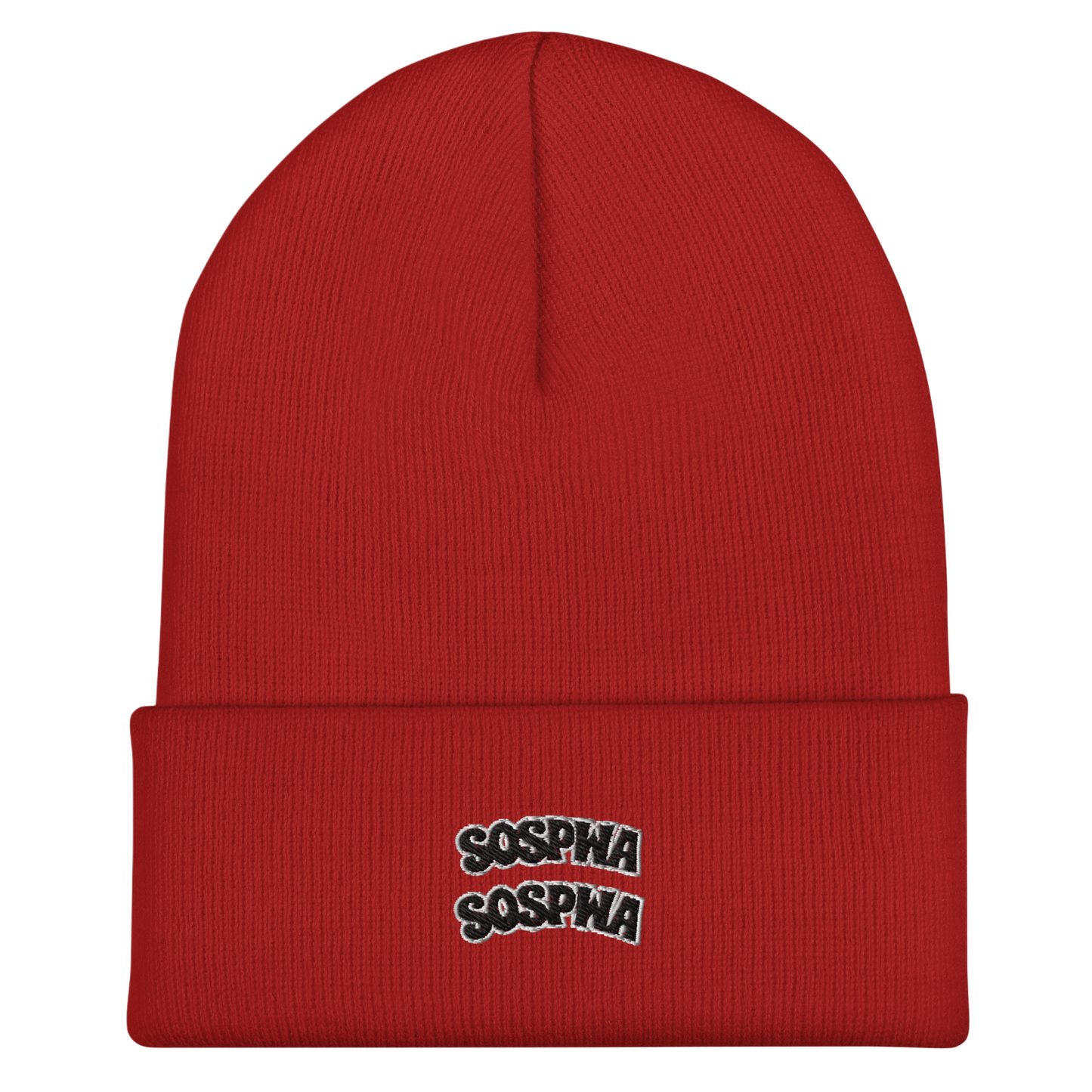 “Sospwa” Cuffed Beanie