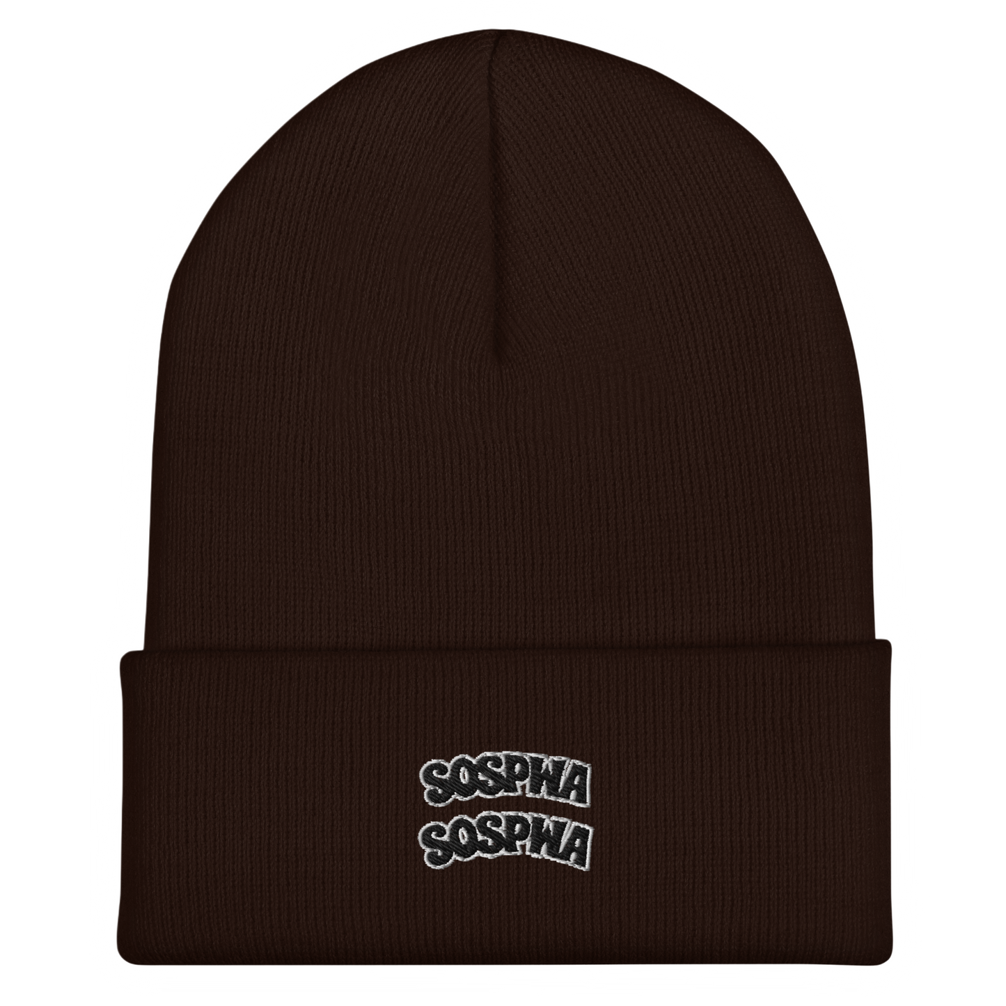 “Sospwa” Cuffed Beanie