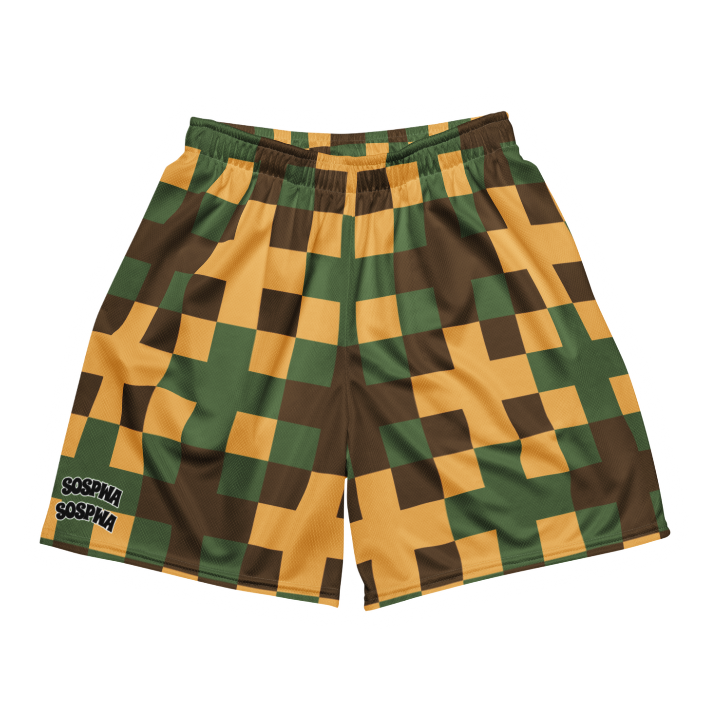 “Sospwa” Mesh Shorts (Patterned)
